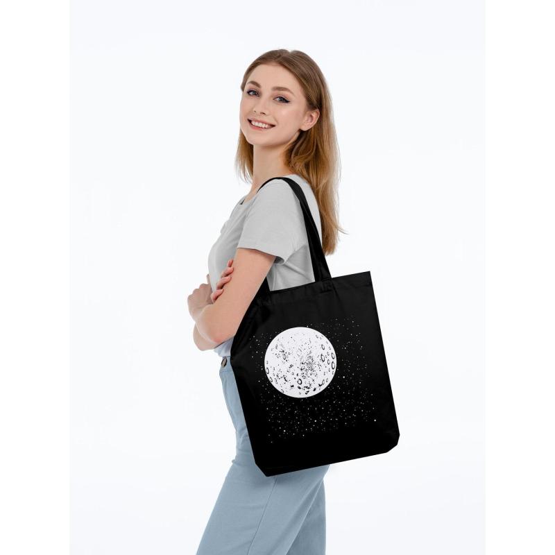 Сумка для покупок холщовая 'Что вечно под Луной' со светящ принтом,7860.30