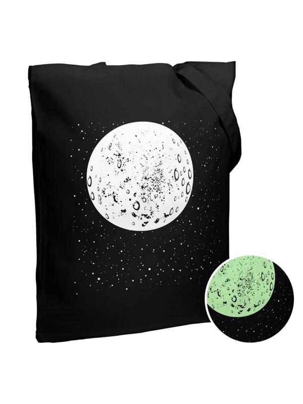 Сумка для покупок холщовая 'Что вечно под Луной' со светящ принтом,7860.30