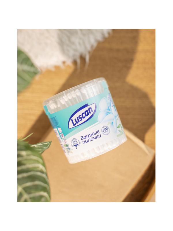 Палочки ватные Luscan стакан 200шт/уп