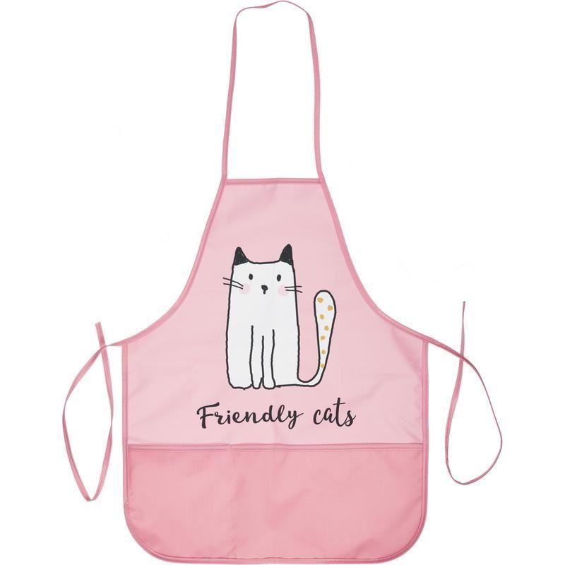 Фартук для труда №1 School Friendly cats карман,нарукав,490x390мм,ФН61-20-2