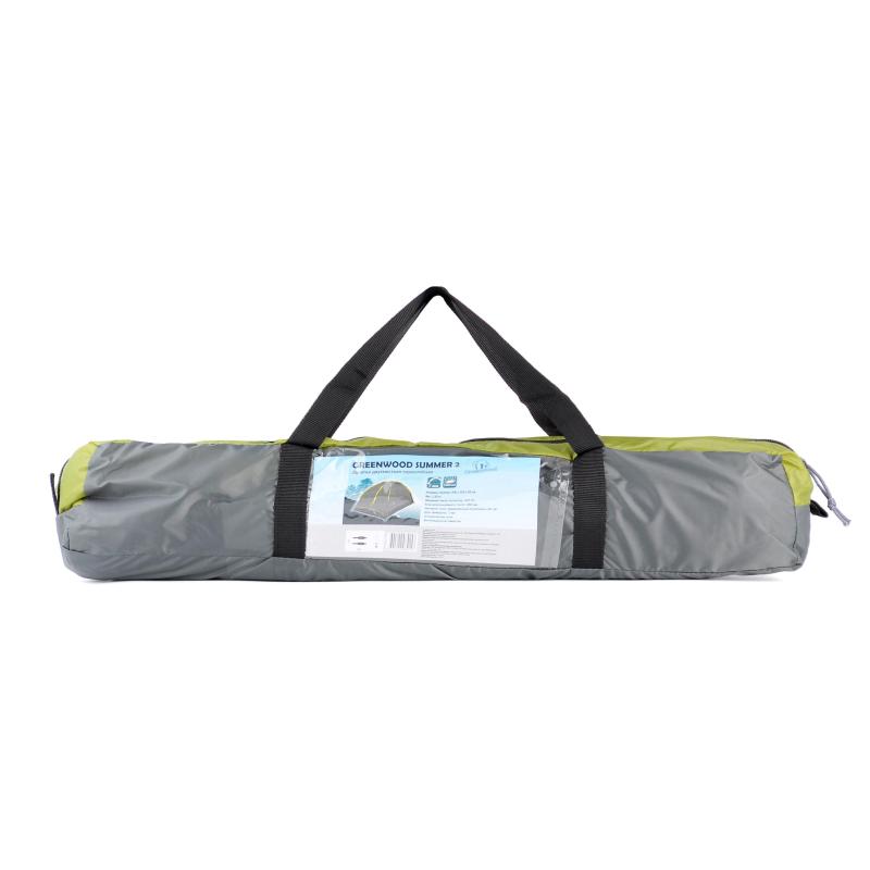 Палатка 2-х местная Greenwood Summer 2, серый/зеленый, 4690222084153