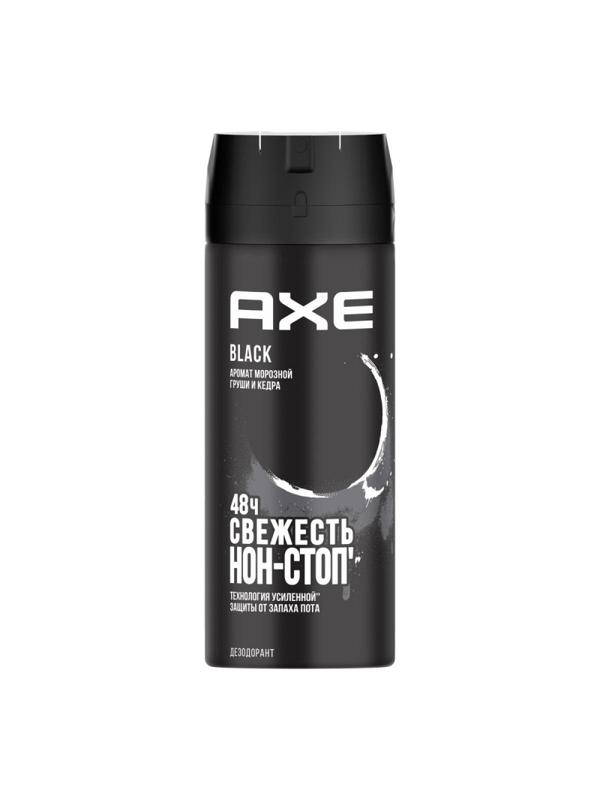 Дезодорант АХЕ BLACK аэрозоль морозная груша и кедр 48 часов защиты 150 мл