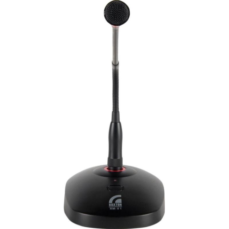 Микрофон Roxton RM-01, настольный с ветрозащитой, кабель 5м