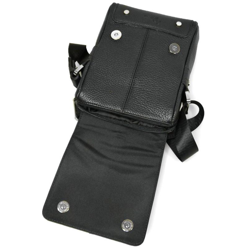 Сумка мужская Пеллекон , черн, 15х21х6, Р 102-817-1