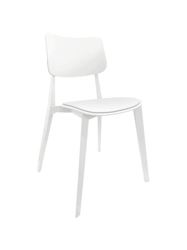 Стул для столовых SHT-S110-P белый/белый