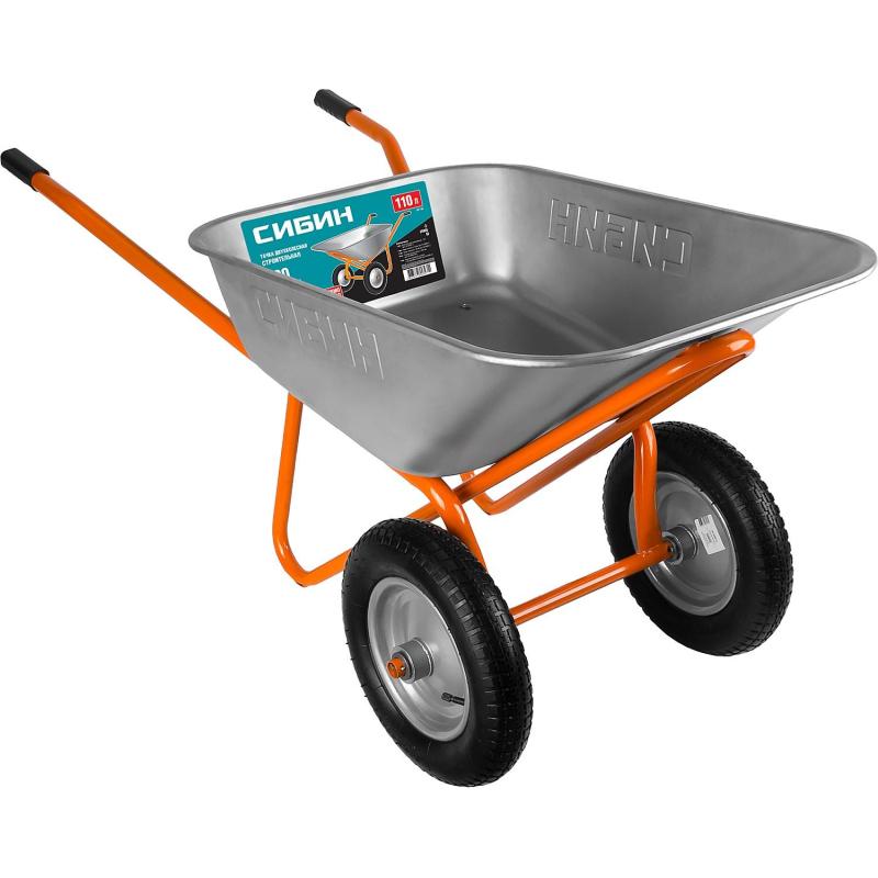 Тачка строительная двухколесная СИБИН СТ-22 110 л 200 кг