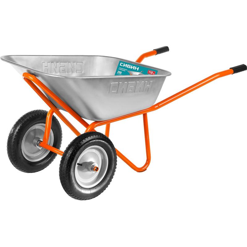 Тачка строительная двухколесная СИБИН СТ-22 110 л 200 кг