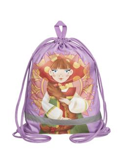 Мешок для обуви КОМУС Три богатыря Любава,36x47,карм,светоотр,МО 26-1с-2р