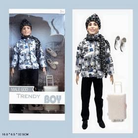 Д999В7 Кукла Кен с чемоданом. 16х6.5х32.5 см. (60/120)HX999B7