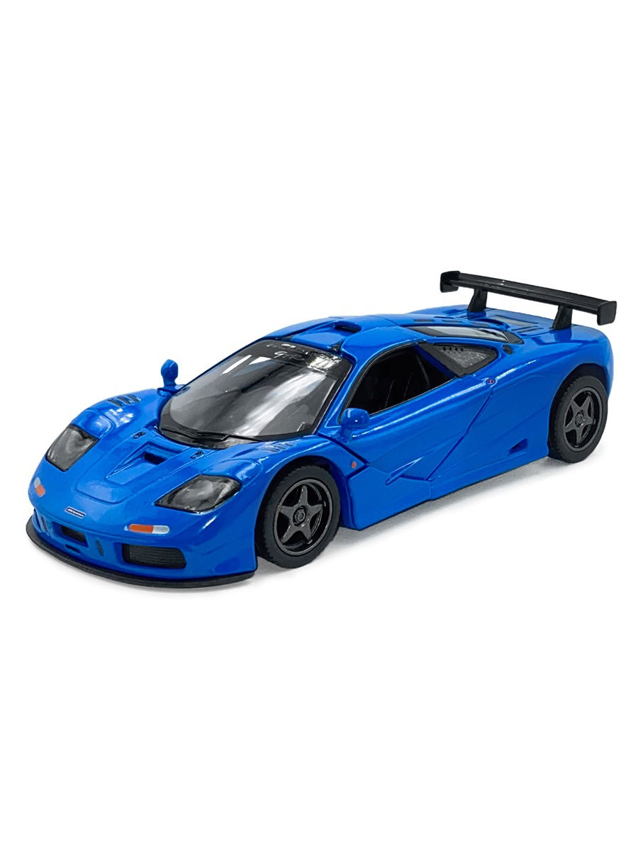 Машинка металлическая Kinsmart 1:34 «1995 McLaren F1 GTR» KT5411D инерционная / Синий