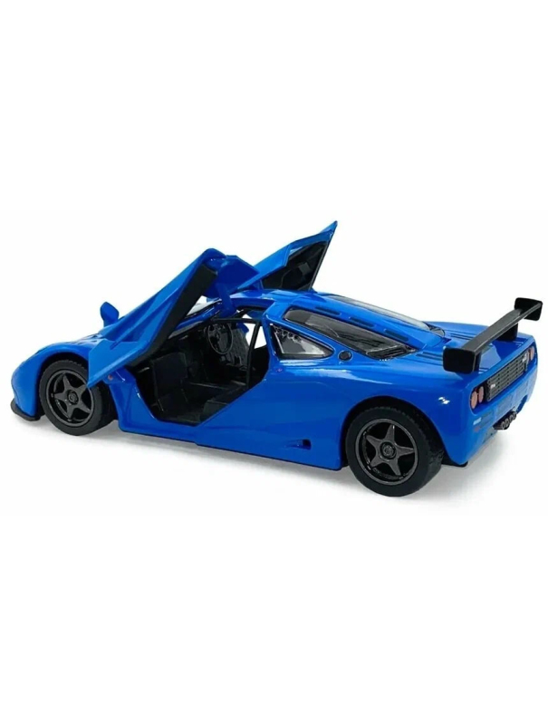 Машинка металлическая Kinsmart 1:34 «1995 McLaren F1 GTR» KT5411D инерционная / Синий