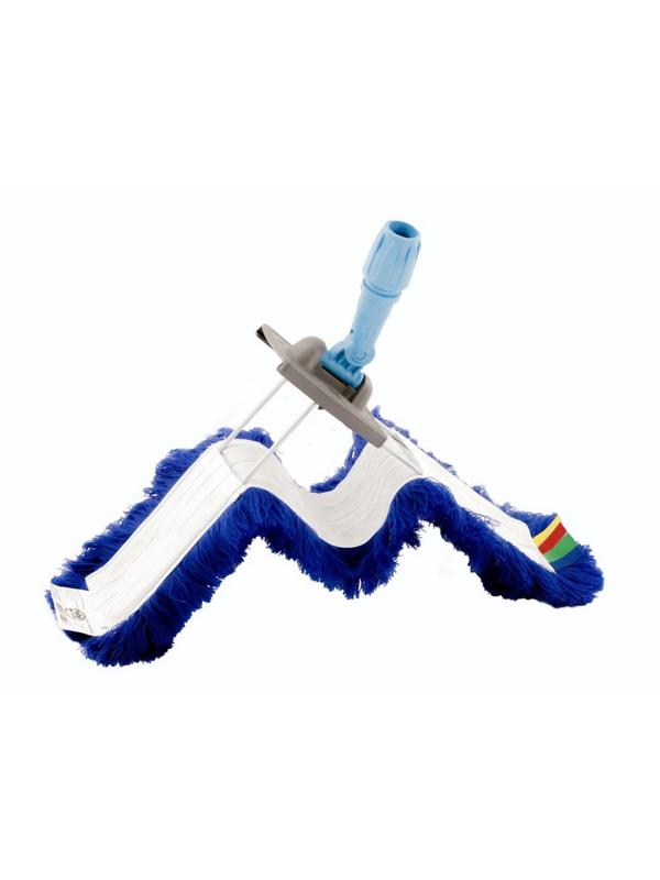 Держатель МОПа рамочный 100х10см т.серый/синий NT184