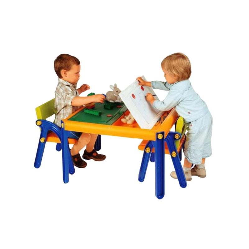 Игровой комплекс 5 в 1 на двоих детей стол с 2мя мольбертами, 2 стула 367