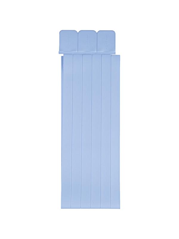 Закладка самоклеящиеся для книг, прямые, наб. 6 шт,350мкм,св-голуб,2921-124