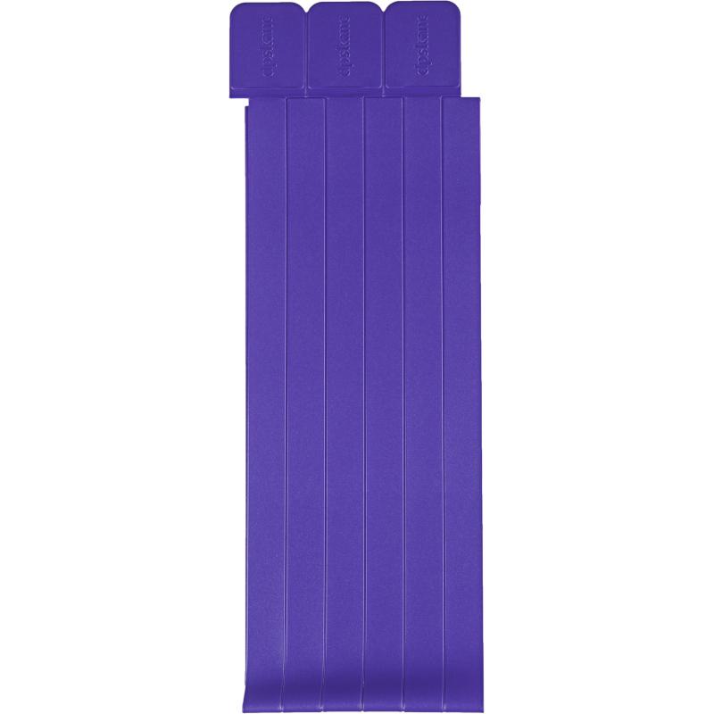 Закладка самоклеящиеся для книг, прямые, набор 6 шт,350мкм,фиолет, 2921-110