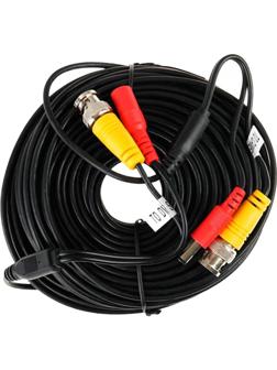 Кабель BNC-BNC для видеонаблюдения (с питанием) (Упаковка. L=18m )