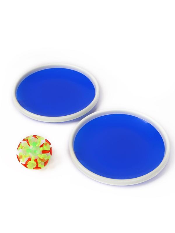 Игра «Липучка», набор: 2 тарелки, мяч, цвета МИКС