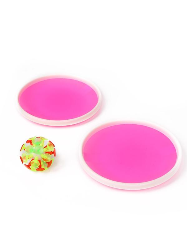 Игра «Липучка», набор: 2 тарелки, мяч, цвета МИКС