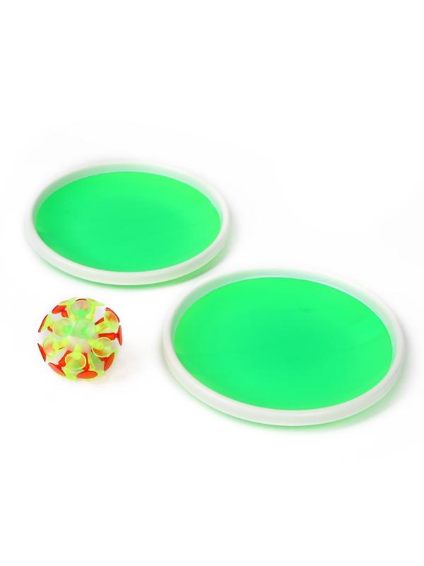 Игра «Липучка», набор: 2 тарелки, мяч, цвета МИКС