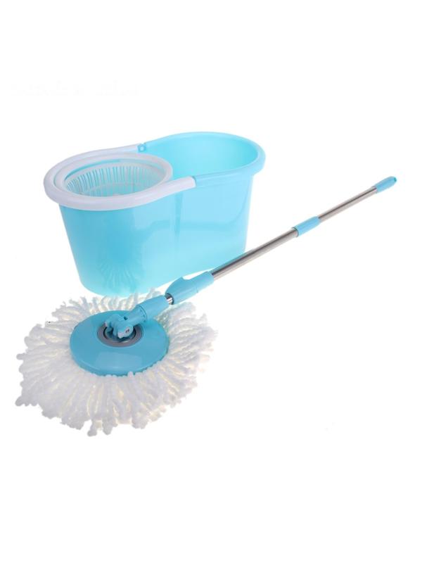 Набор: ведро с центрифугой, швабра, запасная насадка