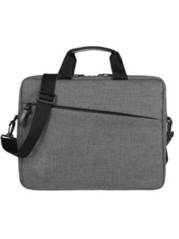Сумка д/ ноутбука The First, серая, 38х30х8 см, 6836.10