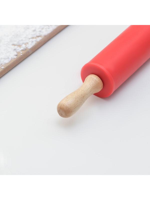 Скалка Доляна «Валенсия», 23×4 см, цвет МИКС