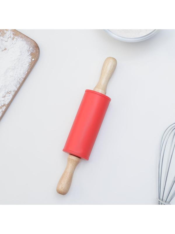 Скалка Доляна «Валенсия», 23×4 см, цвет МИКС