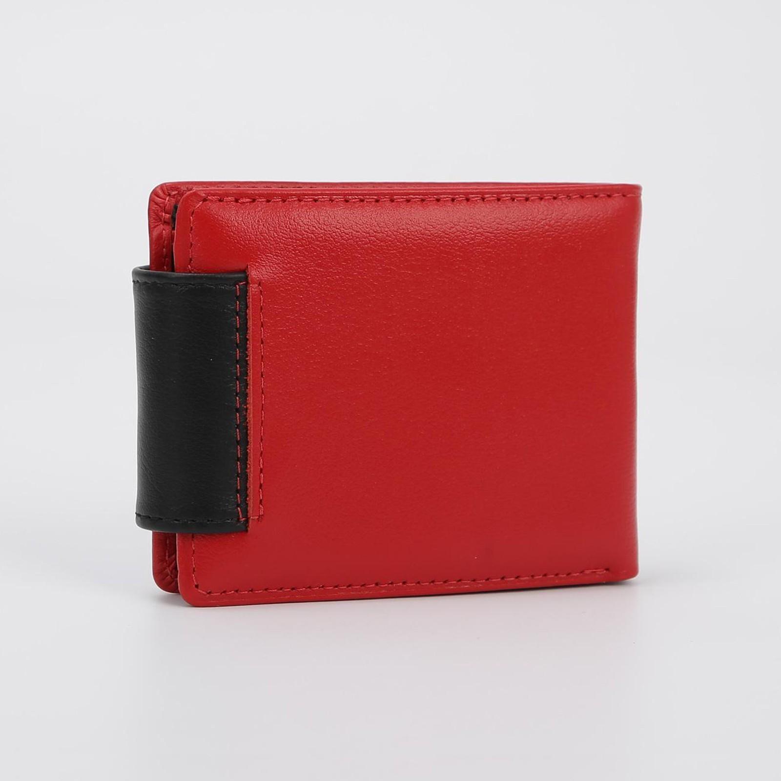 Кошелёк на магните, цвет красный