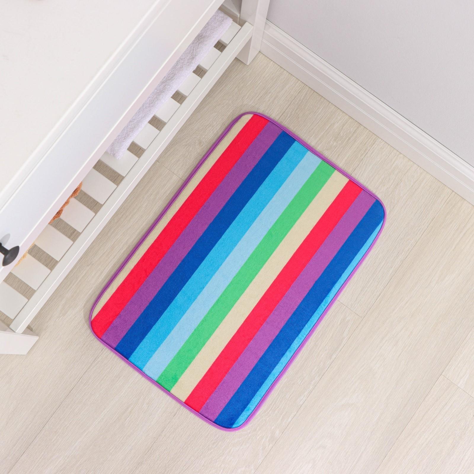 Коврик Доляна «Радужная волна», 40×59 см