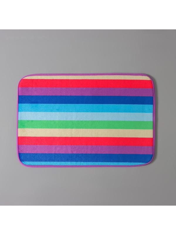 Коврик Доляна «Радужная волна», 40×59 см