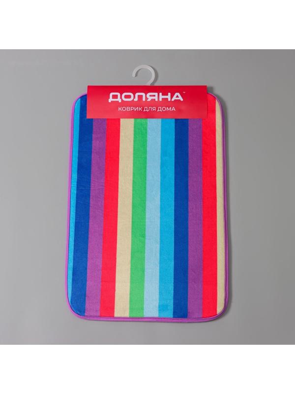 Коврик Доляна «Радужная волна», 40×59 см
