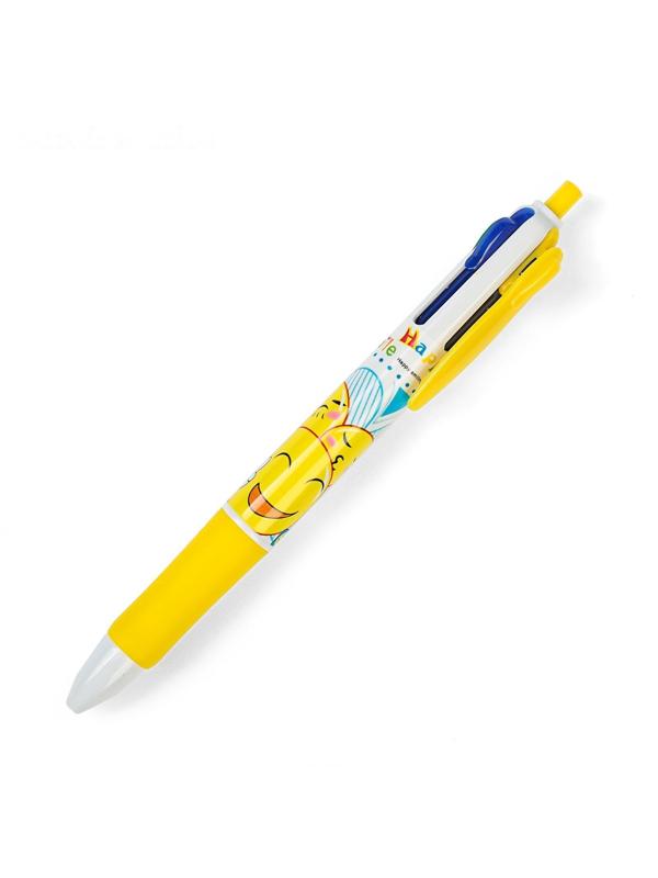 Ручка шариковая Calligrata, автоматическая, 4-х цветная, с рисунком, МИКС