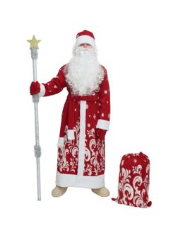 Карнавальный костюм «Дед Мороз», р. 52-54, рост 182 см