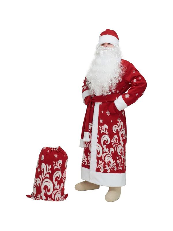 Карнавальный костюм «Дед Мороз», р. 52-54, рост 182 см