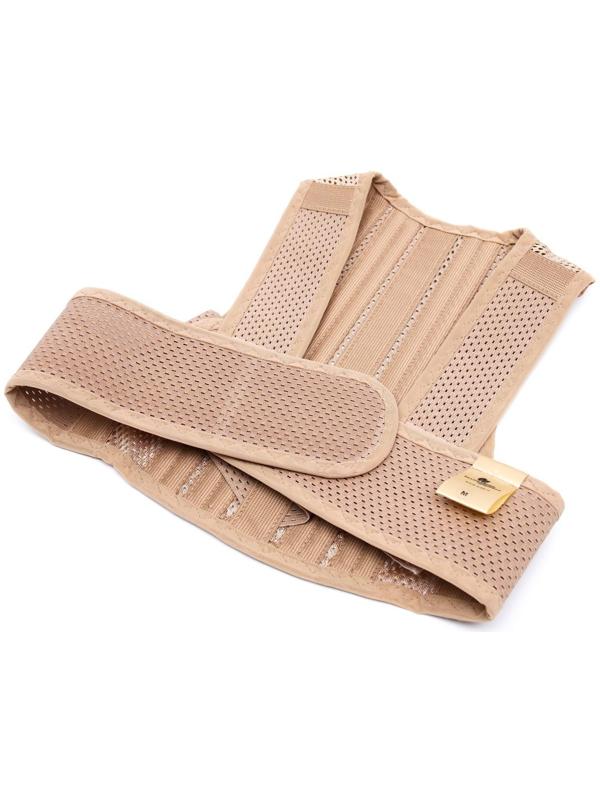 Корректор осанки НТ-КР-012, полужёсткий, 4 ребра, размер XL, цвет бежевый