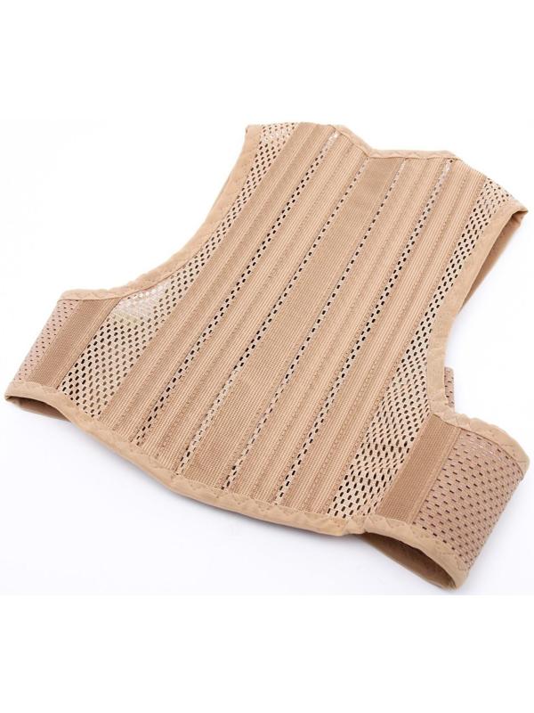 Корректор осанки НТ-КР-012, полужёсткий, 4 ребра, размер XL, цвет бежевый