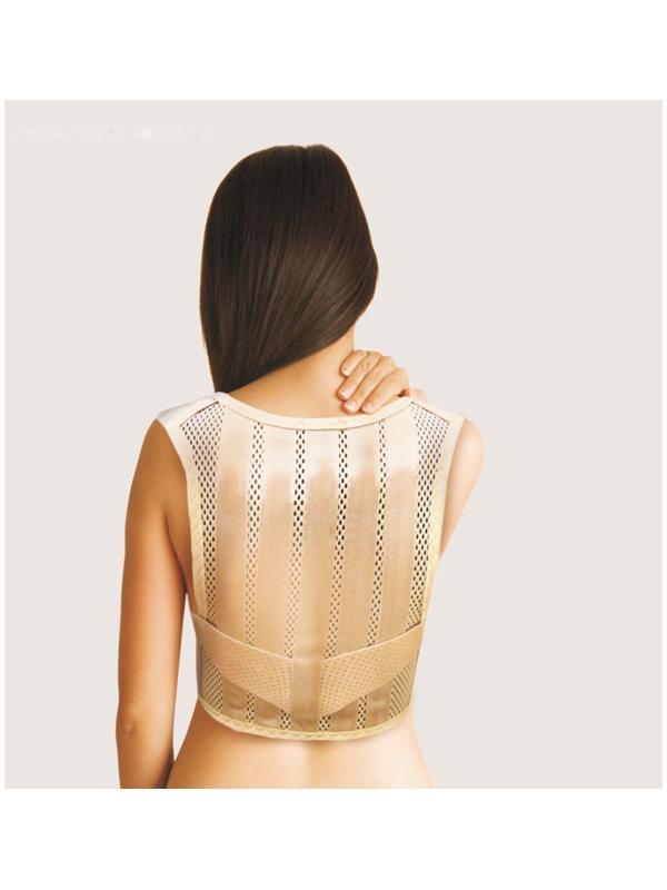 Корректор осанки НТ-КР-012, полужёсткий, 4 ребра, размер XL, цвет бежевый