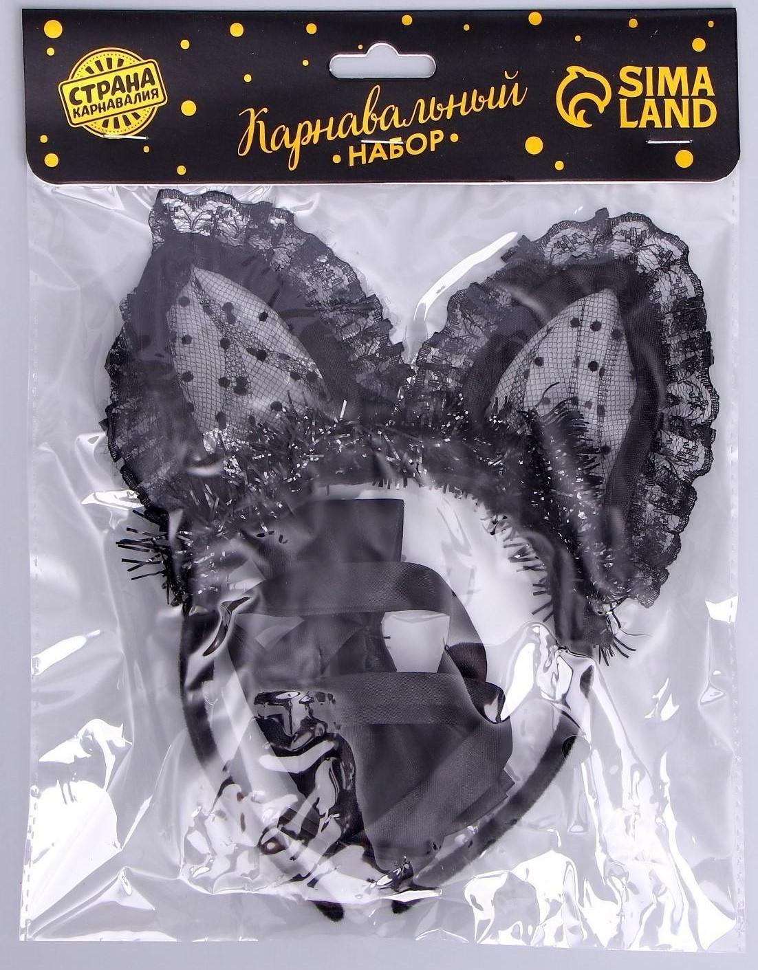 Карнавальный набор «Киска», бабочка, ушки