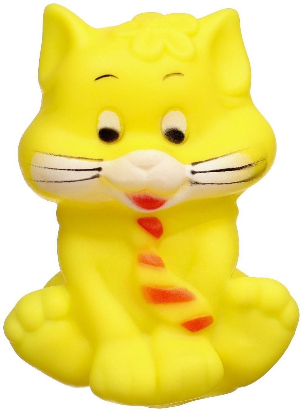 Игрушка для ванны «Котик», с пищалкой, цвет МИКС