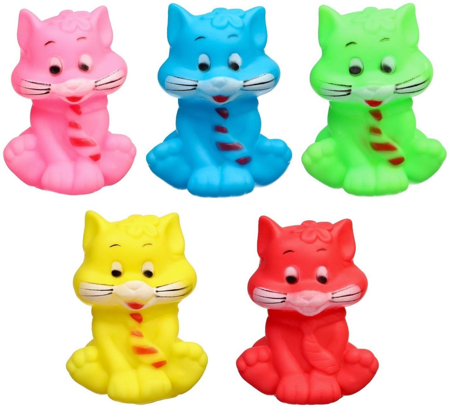 Игрушка для ванны «Котик», с пищалкой, цвет МИКС