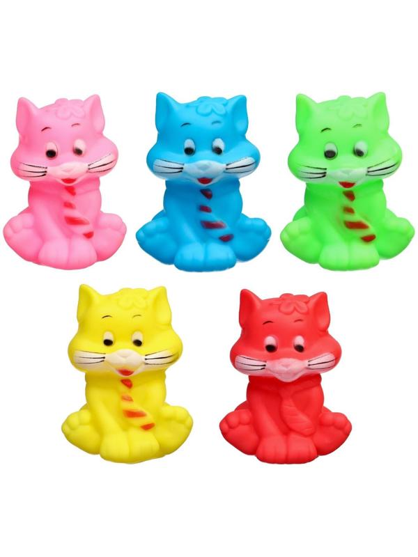 Игрушка для ванны «Котик», с пищалкой, цвет МИКС