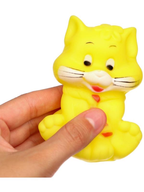 Игрушка для ванны «Котик», с пищалкой, цвет МИКС