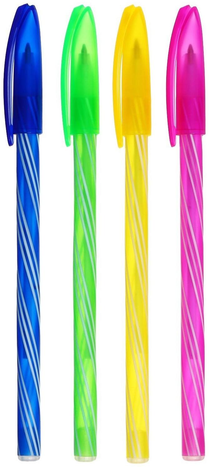 Набор ручек шариковых, 0.5 мм, 4 штуки 