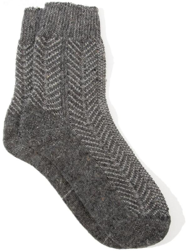 Носки женские шерстяные, цвет серый, размер 23