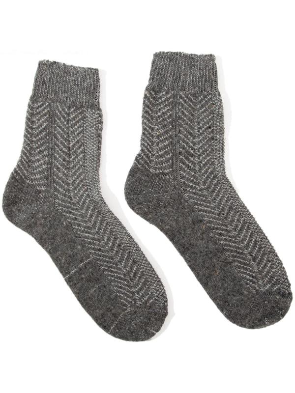 Носки женские шерстяные, цвет серый, размер 23