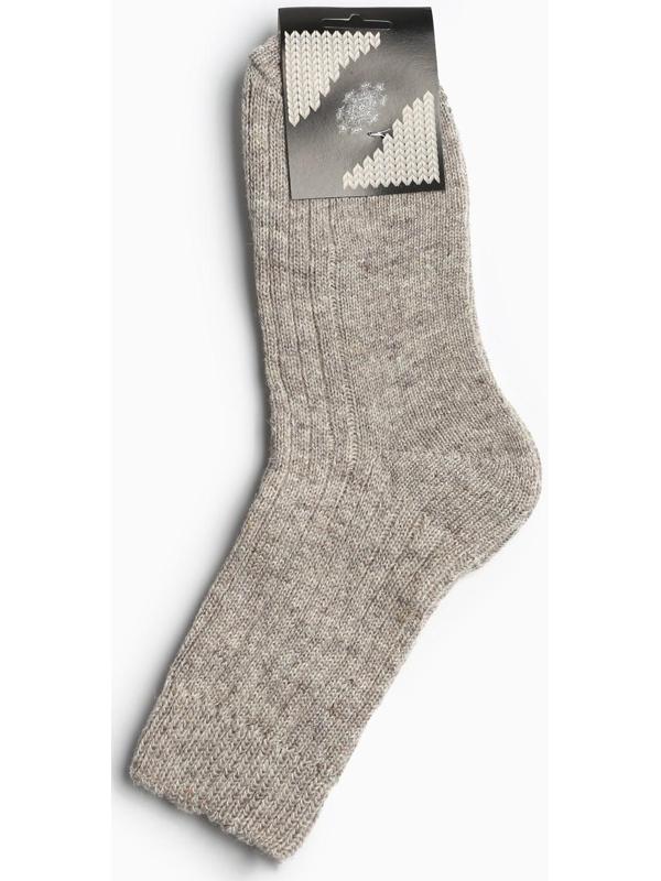 Носки женские шерстяные, цвет серый, размер 23
