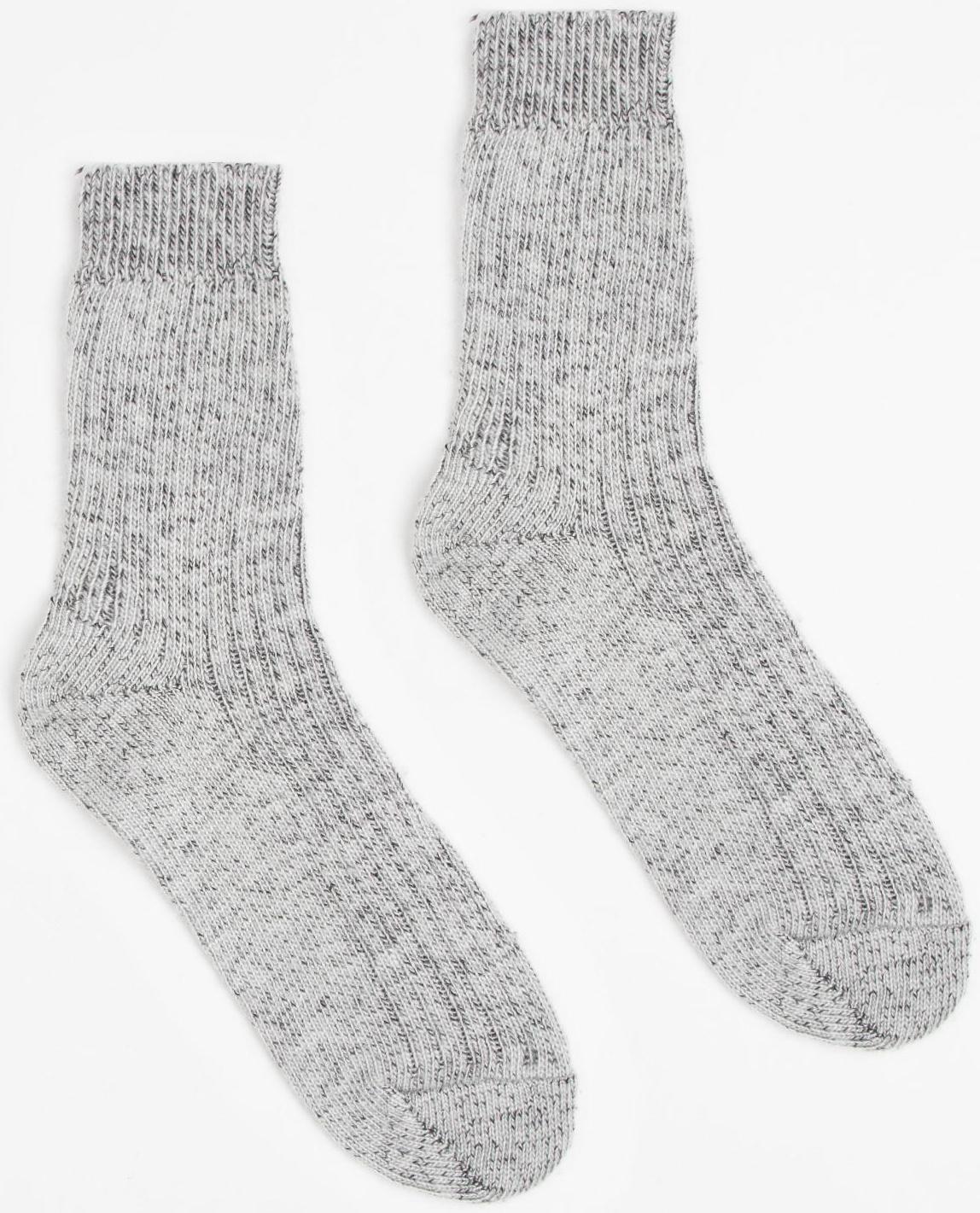 Носки шерстяные «Рубчик» цвет серый, размер 25