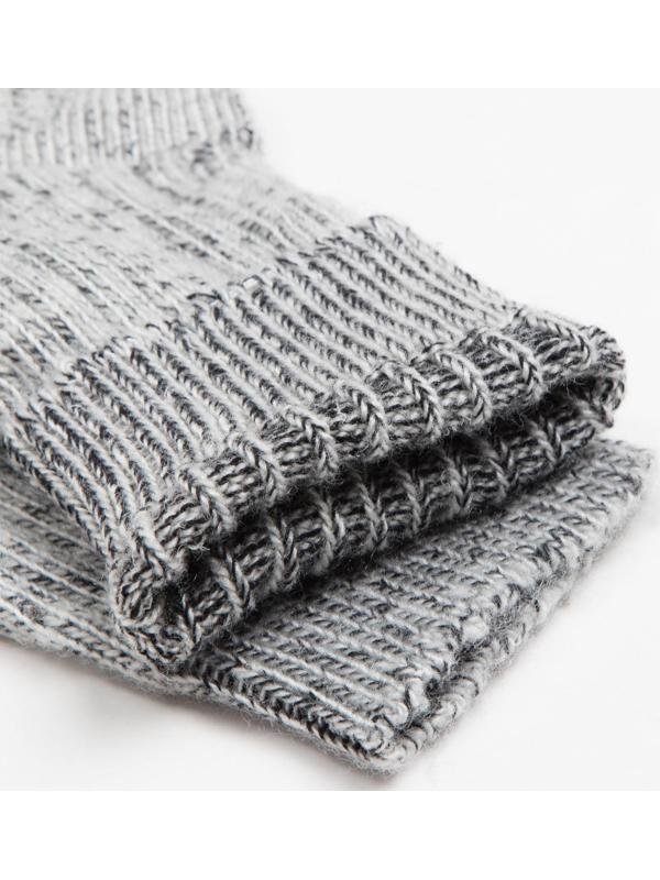 Носки шерстяные «Рубчик» цвет серый, размер 25