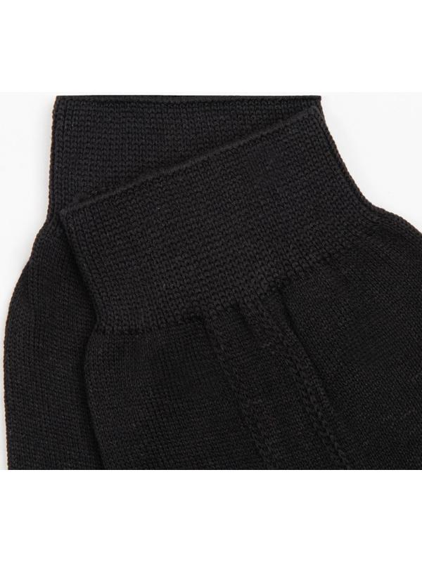 Носки мужские шерстяные, цвет чёрный, размер 25