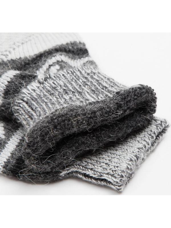 Носки мужские шерстяные, цвет серый, размер 25